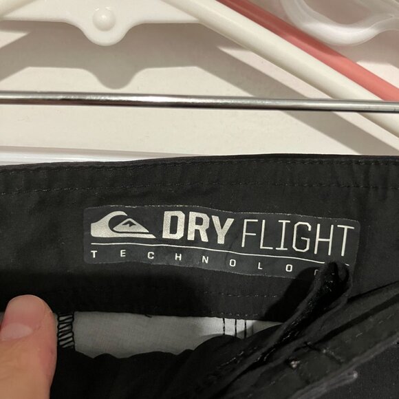 Quiksilver Men's Dry Flight Striped Board Shorts, Black/Blue Multi, Size 36 - Picture 3 of 3